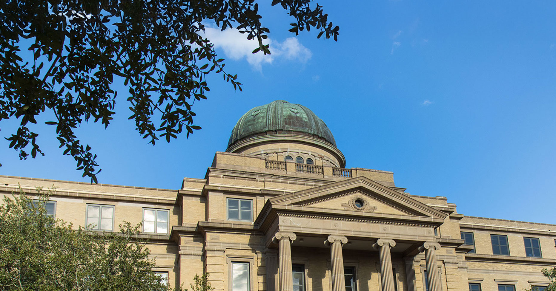 Texas A&M academic building front side