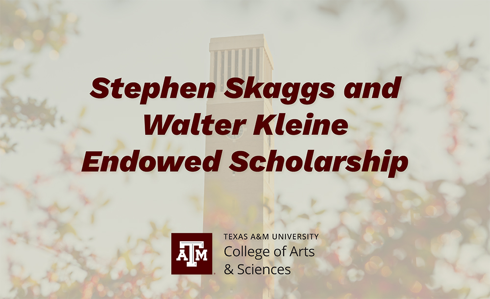 Stephen Skaggs and Walter Kleine Endowed Scholarship