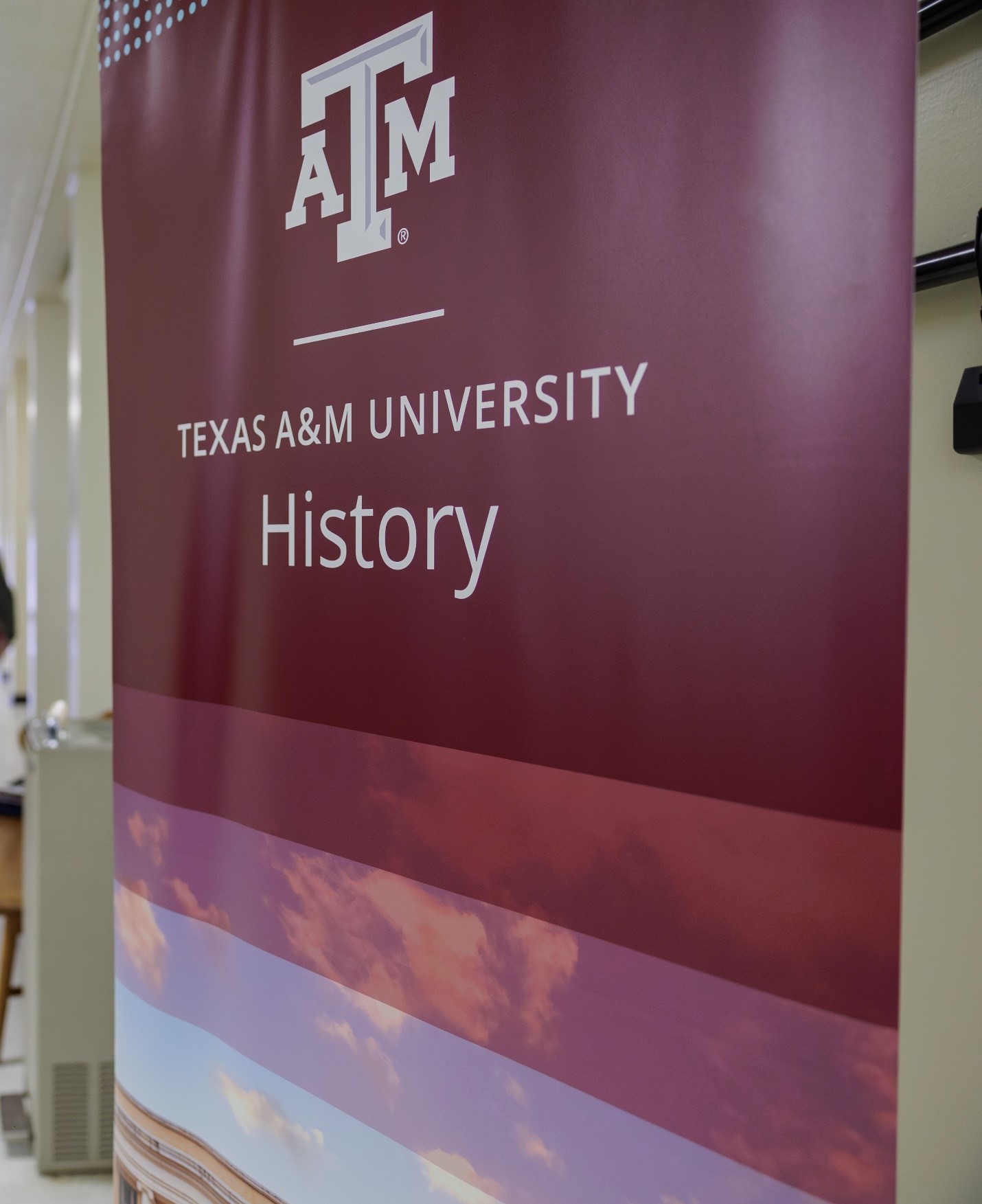 Banner for the Department of History at Texas A&M University