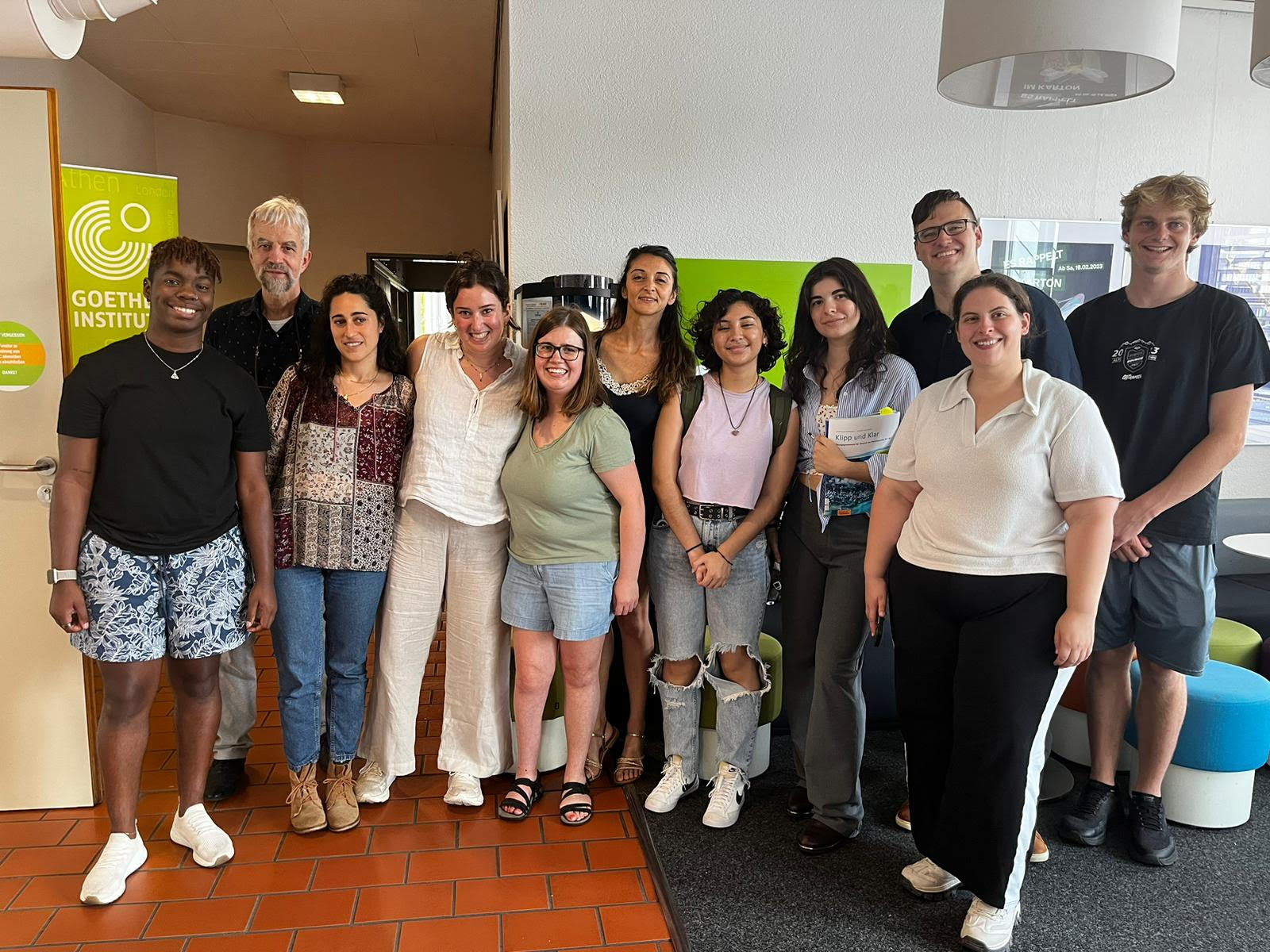 Chris Bishop with group of people in Freiburg