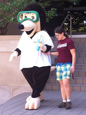 The Chemistry mole with Texas A&amp;M chemistry graduate student Courtney Dickie