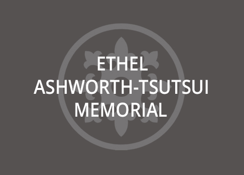 Graphic promoting the Ethel Ashworth-Tsutsui Memorial Lecture and Awards