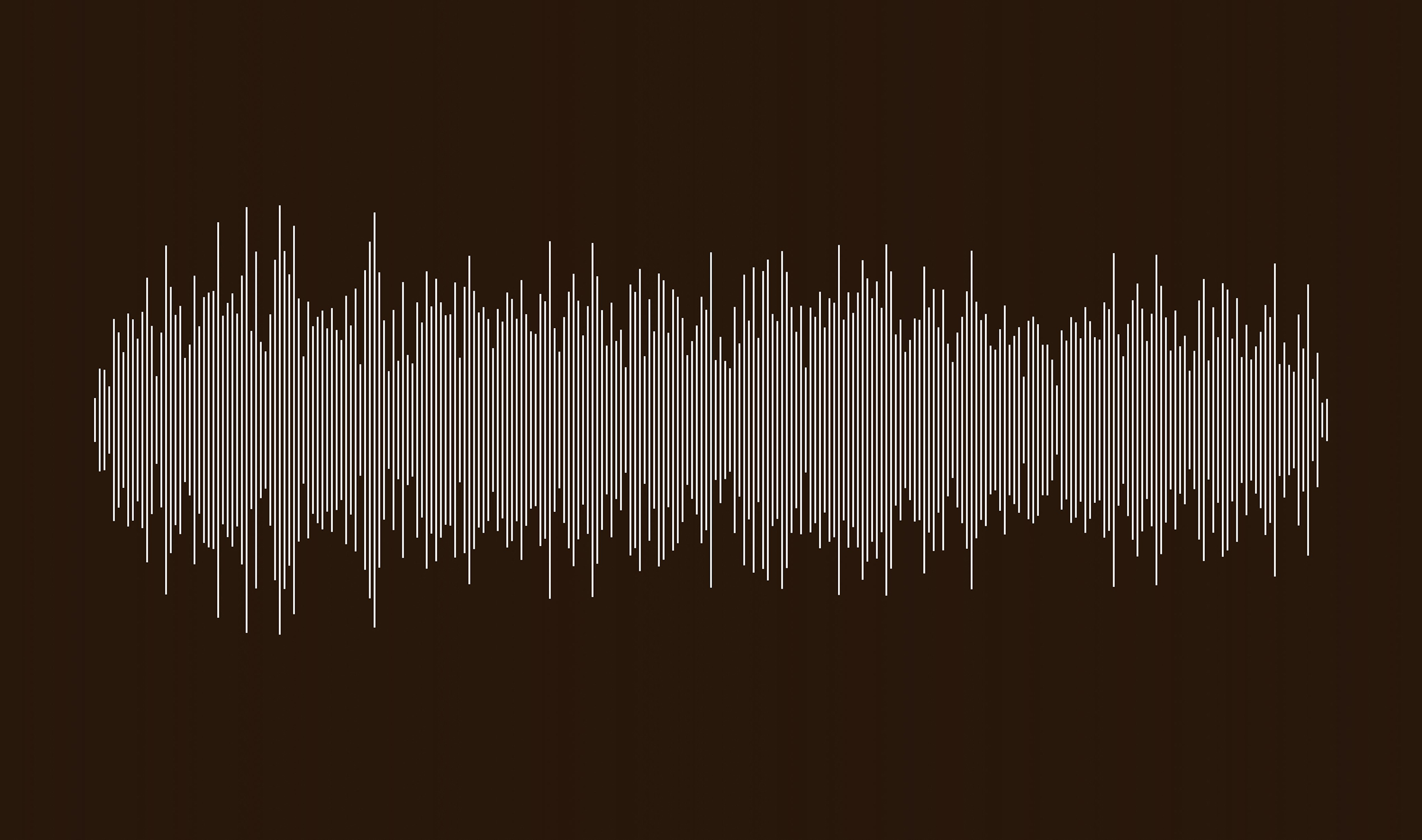 Stock illustration of sound waves in brown and white colors