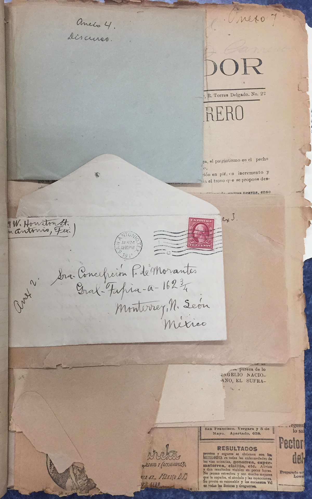 A sampling of archival material that Texas A&amp;M history professor Dr. Sonia Hernández located in the Mexican archives