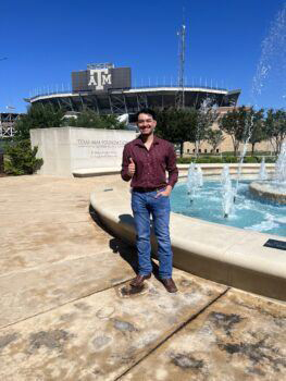 Texas A&amp;M university studies in architecture major Jordy Villatoro