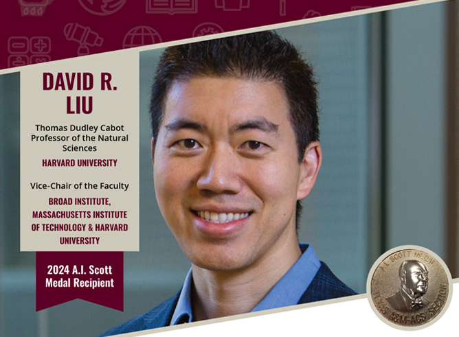 Harvard And MIT Bioorganic Chemist David Liu To Receive 2024 Scott ...