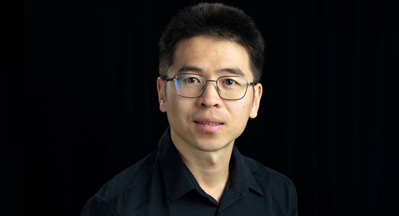 Portrait of Texas A&amp;M University physicist Baishan Hu.