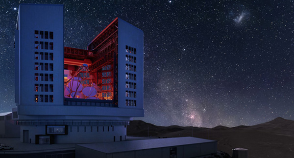 Artist’s rendering of the enclosure for the Giant Magellan Telescope, set for commissioning in the 2030s as the world’s most powerful optical telescope.