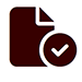 document with check mark icon